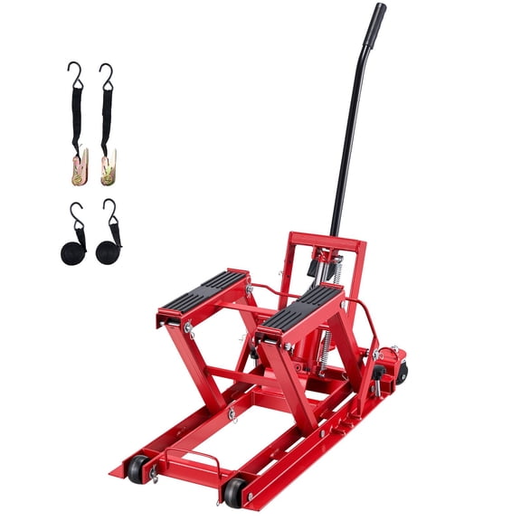 Grace Paws Hydraulic Motorcycle Lift Jack, 1500 lbs Capacity, 4.5"-15.2" Height Range