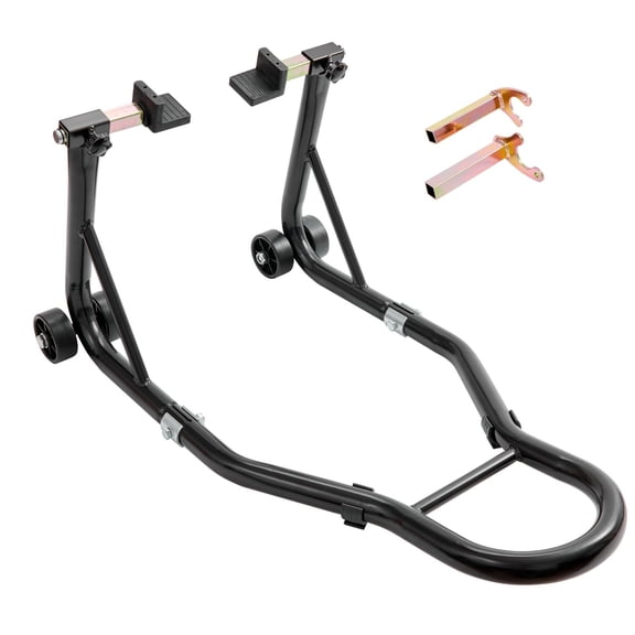 Grace Paws Motorcycle Rear Wheel Stand, with U + L Fork Swingarm Spool, 850 lbs Capacity Heavy D