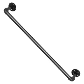 Grace Paws Pipe Stair Handrail, 2FT Staircase Handrail, 440LBS Load Capacity Carbon Steel