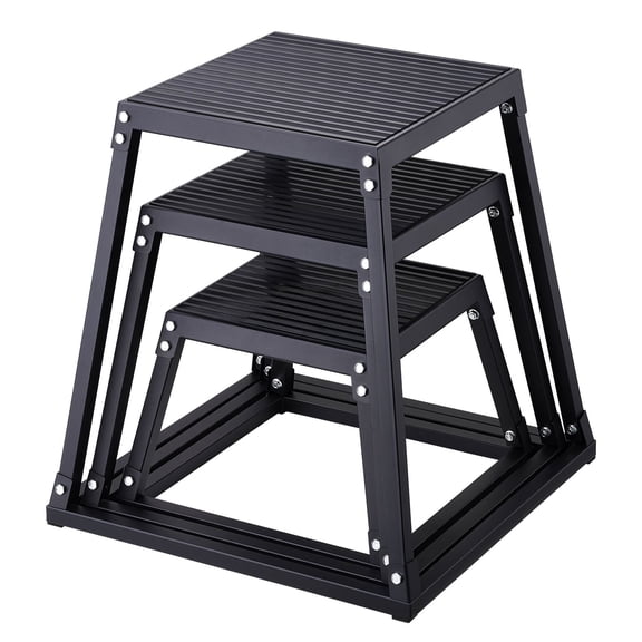 Grace Paws Plyometric Jump Boxes, 12/18/24 Inch Plyo Box, Platform and Jumping Agility Box, Anti