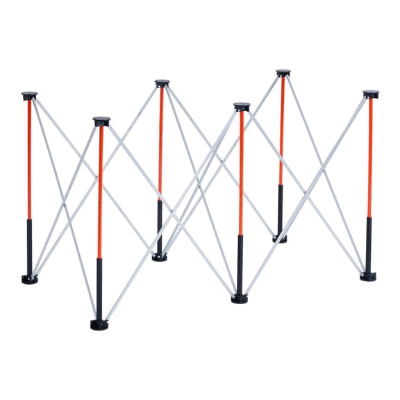 Grace Paws Portable Folding Workstand, 4.15 x 2.18 ft Collapsible Workbench, 2500 lbs
