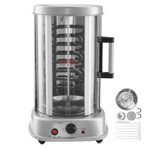 Grace Paws Shawarma Grill Machine, Vertical Chicken Shawarma Cooker Machine Countertop, Electric