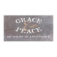 thumbnail image 1 of Grace Peace Scripture Grey Plum Script Blur 20 x 10 Wood Wall Sign Plaque, 1 of 4