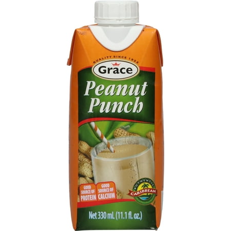 Grace Peanut Punch Drink, 11 FL OZ Carton