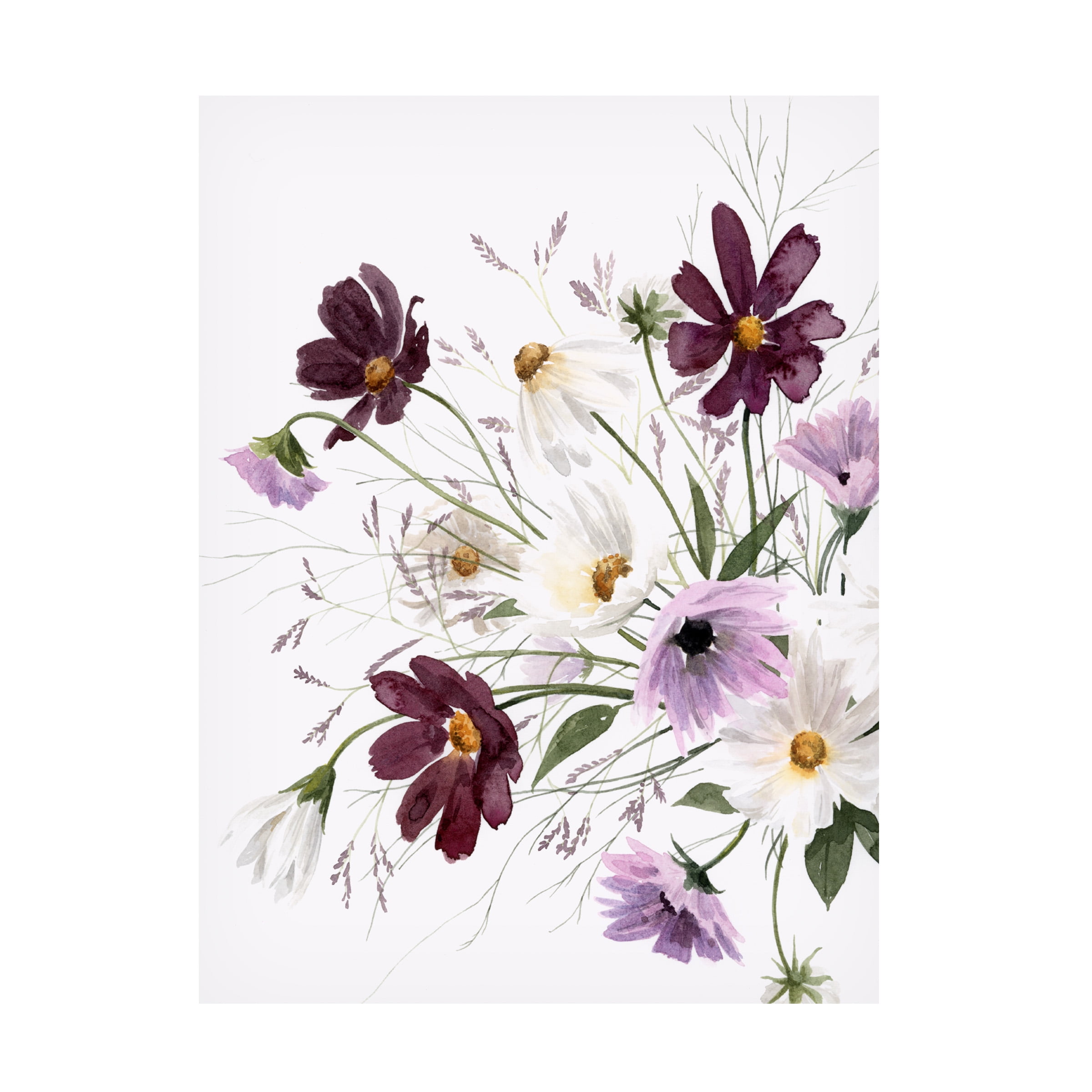 Grace Popp 'Amethyst Bouquet I' Canvas Art