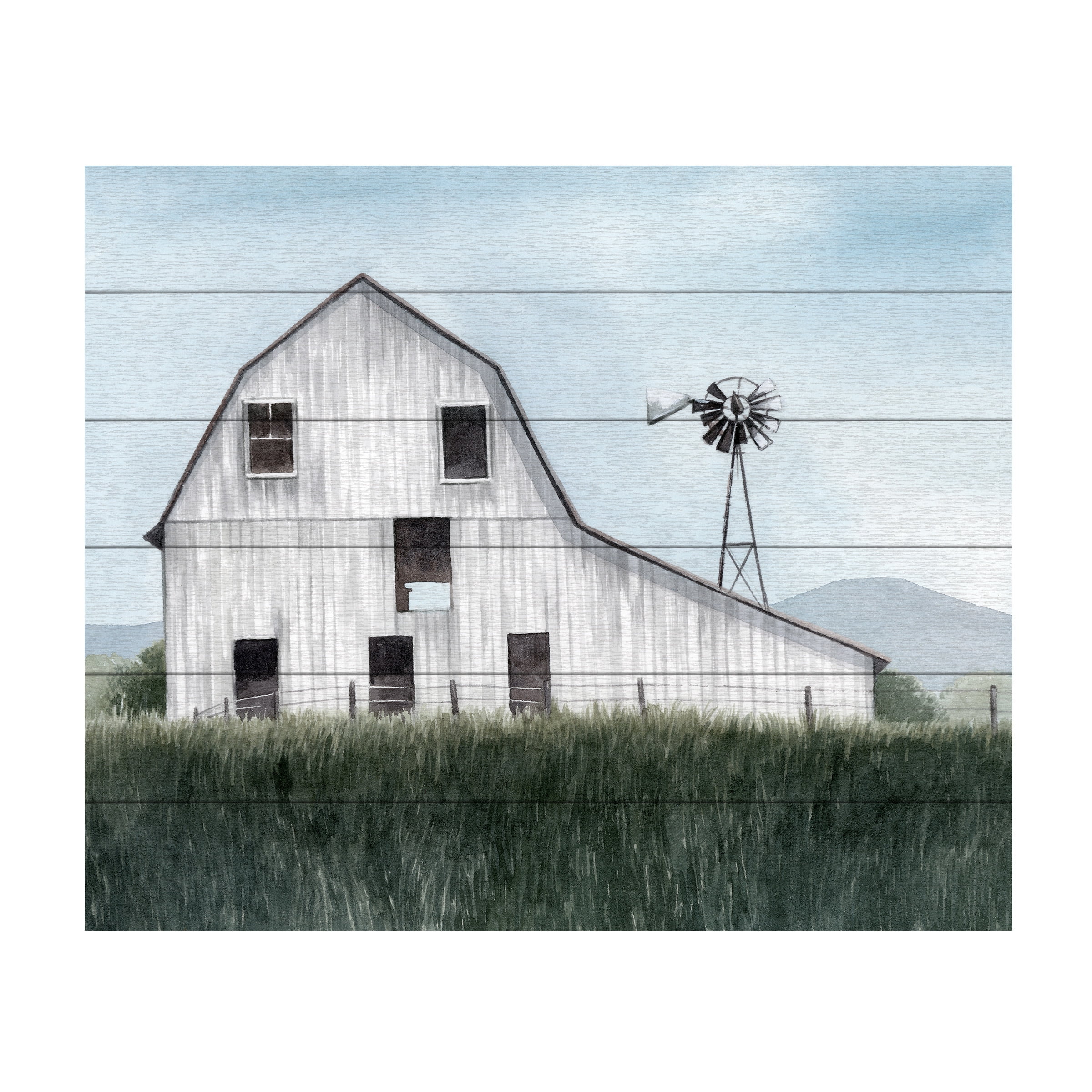 Grace Popp 'Bygone Barn I' Wood Slat Art 18x22