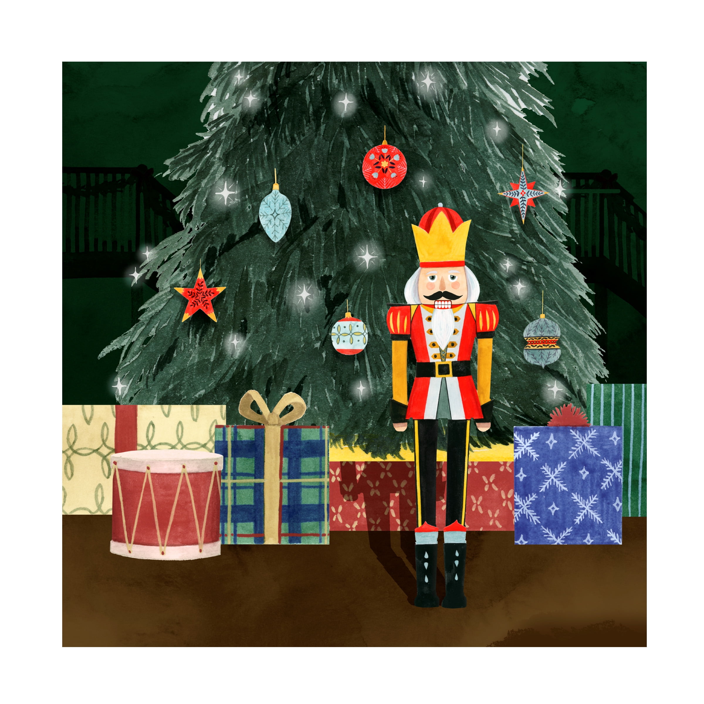 Grace Popp 'Christmas Nutcracker I' Canvas Art
