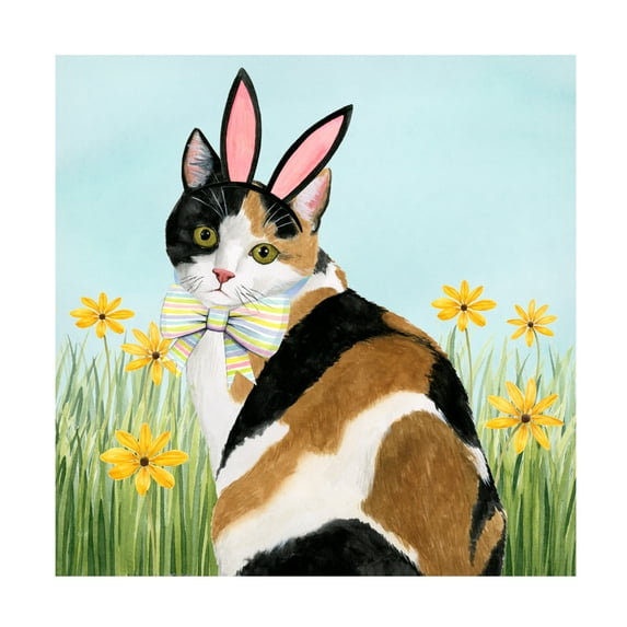 Grace Popp 'Easter Cats I' Canvas Art