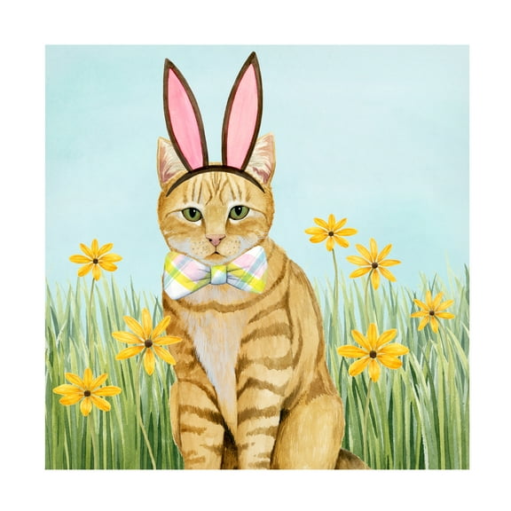 Grace Popp 'Easter Cats IV' Canvas Art
