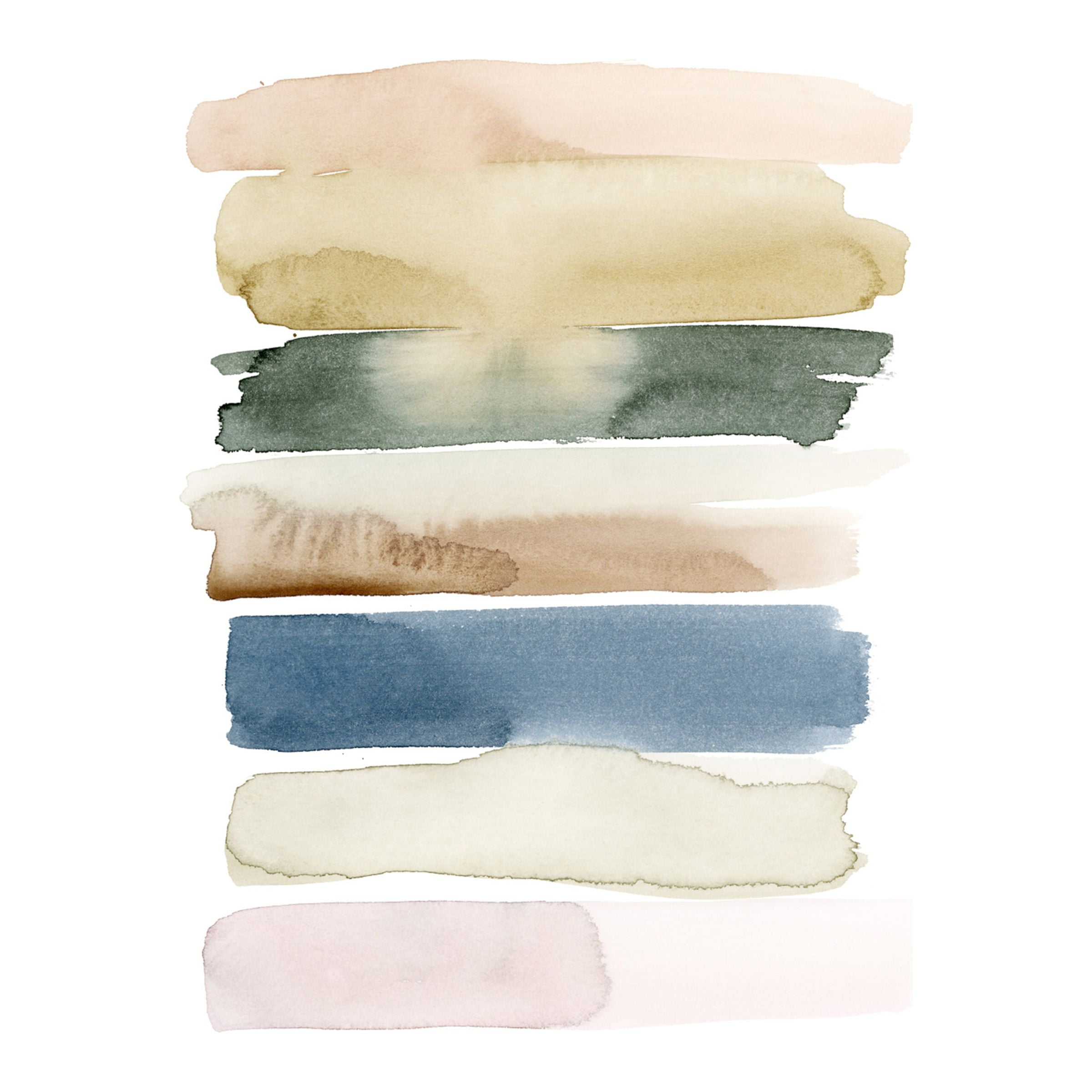 Grace Popp 'Faint Swatches II' Canvas Art