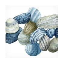 Grace Popp 'Found Pebbles I' Canvas Art