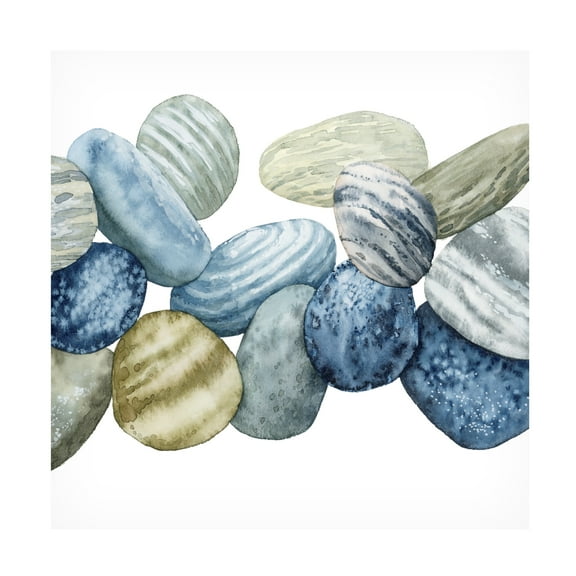 Grace Popp 'Found Pebbles II' Canvas Art