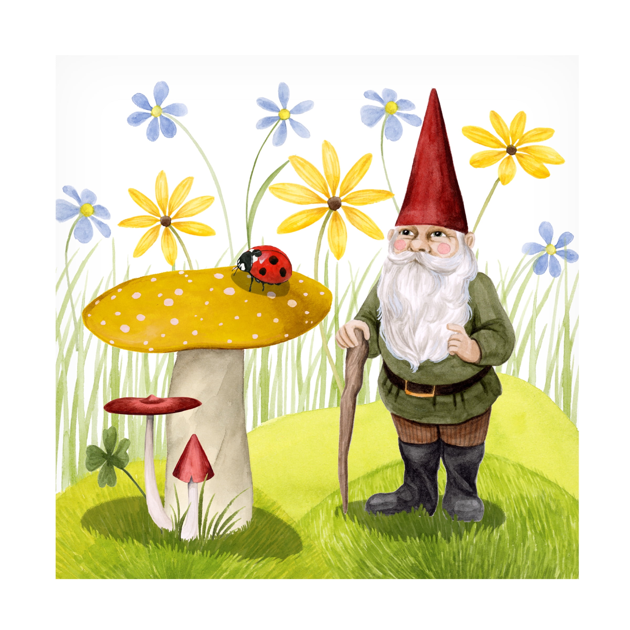 Grace Popp 'Gnome Neighbors IV' Canvas Art