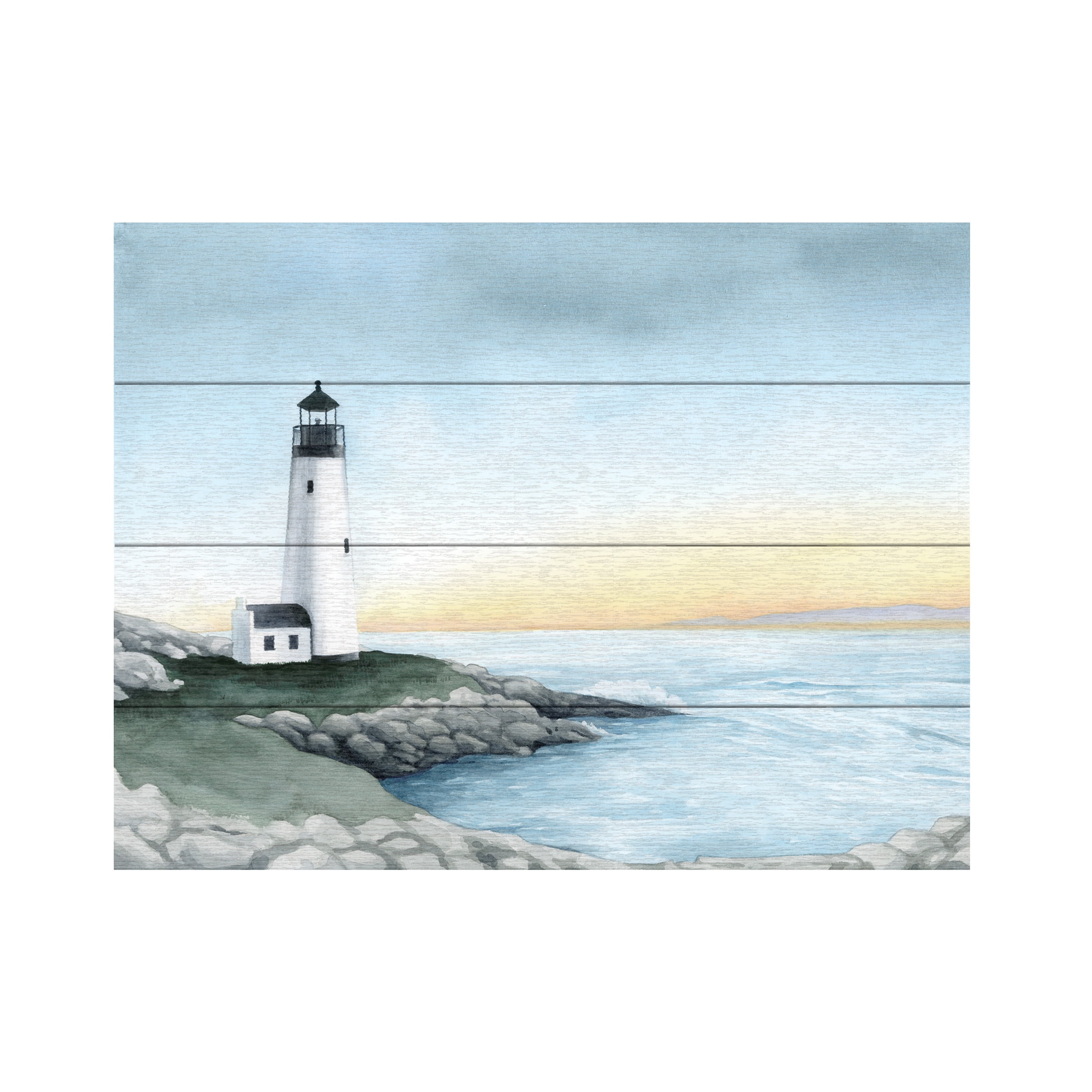 Grace Popp Lighthouse Bay I Coastal Landscape Canvas Art