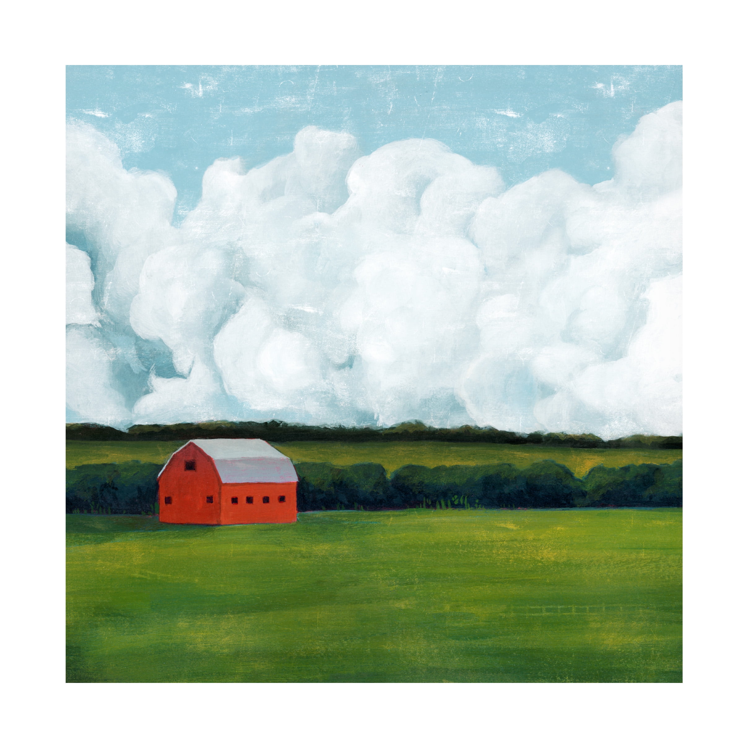 Grace Popp 'Lone Barn I' Canvas Art