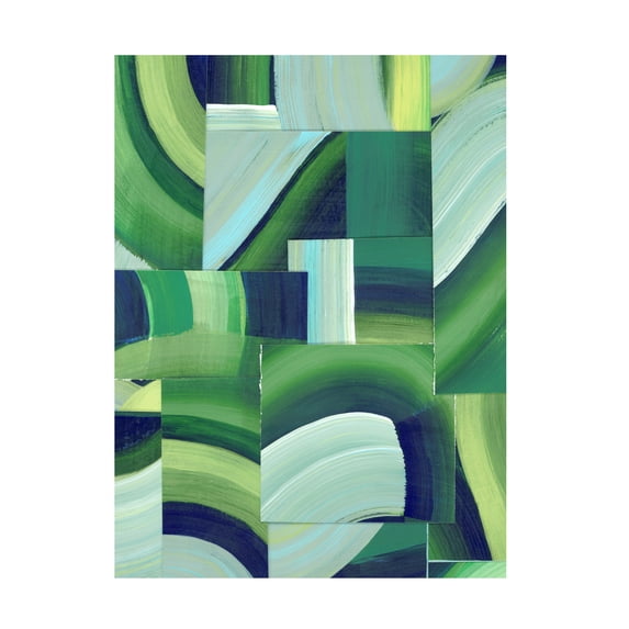 Grace Popp 'Oceanic Patchwork I' Canvas Art