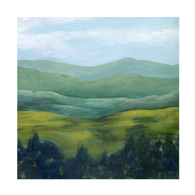 Grace Popp 'Open Valley II' Canvas Art