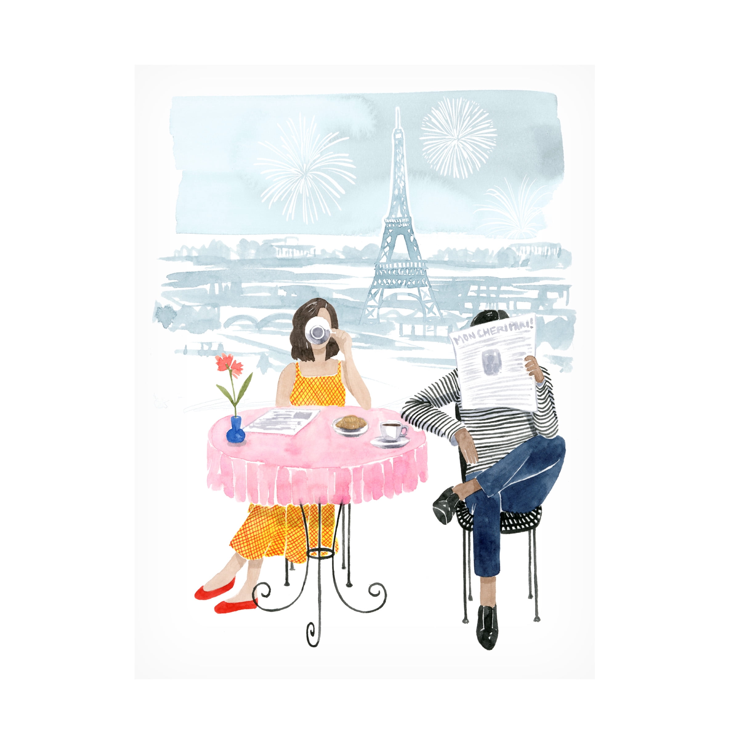 Grace Popp 'Paris in Love II' Canvas Art
