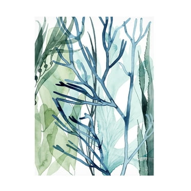 Grace Popp 'Sea Leaves II' Canvas Art
