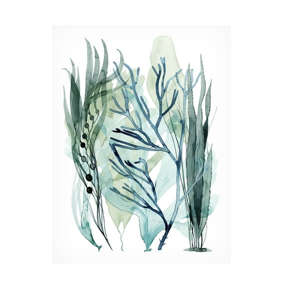 Grace Popp 'Sea Leaves III' Canvas Art