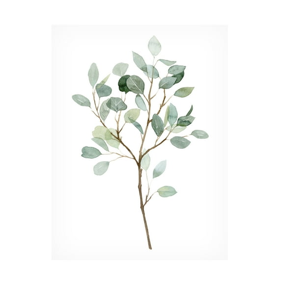 Grace Popp 'Seaglass Eucalyptus II' Canvas Art