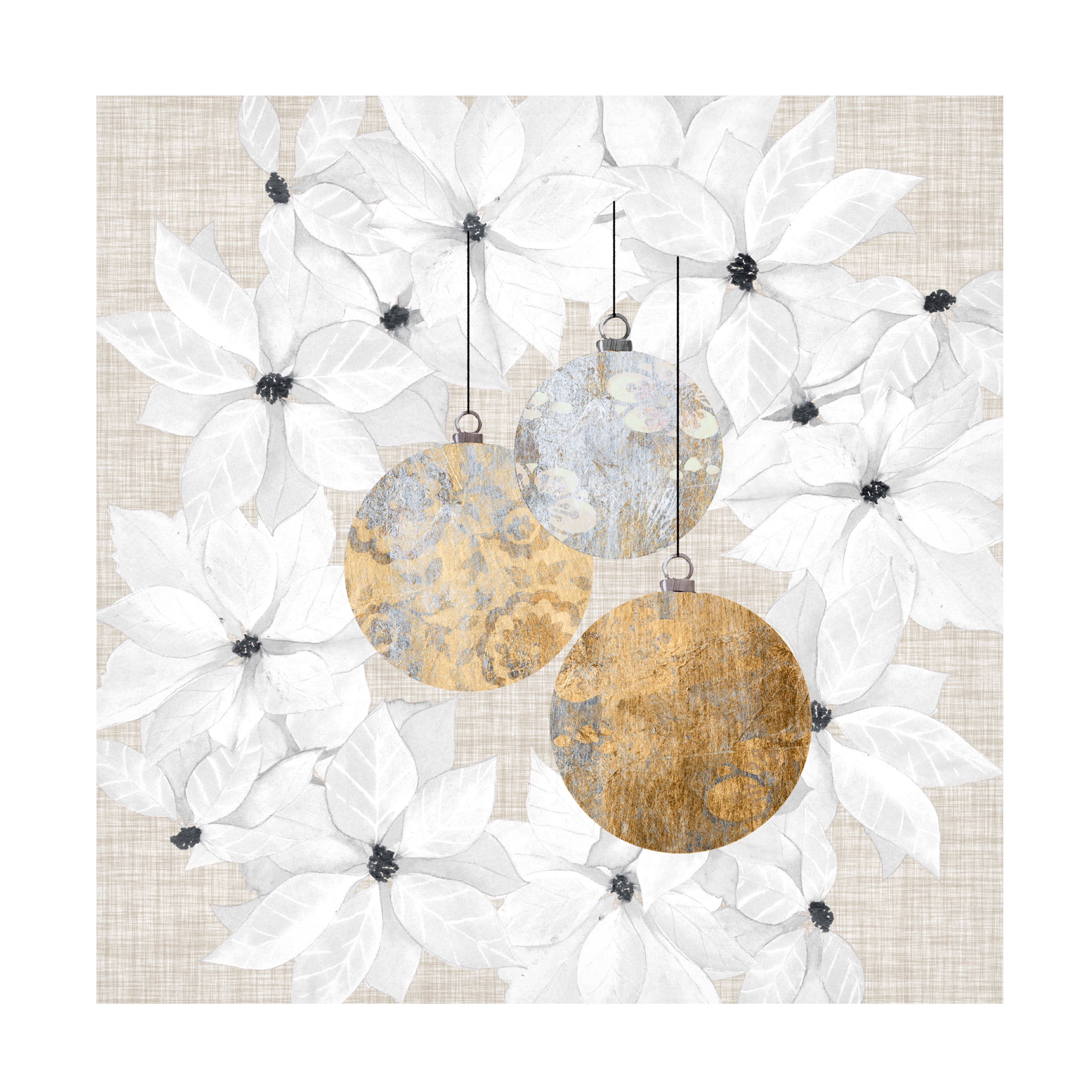 Trademark Fine Art Grace Popp Sophisticated Christmas Iii Canvas Wall Art - 24x24