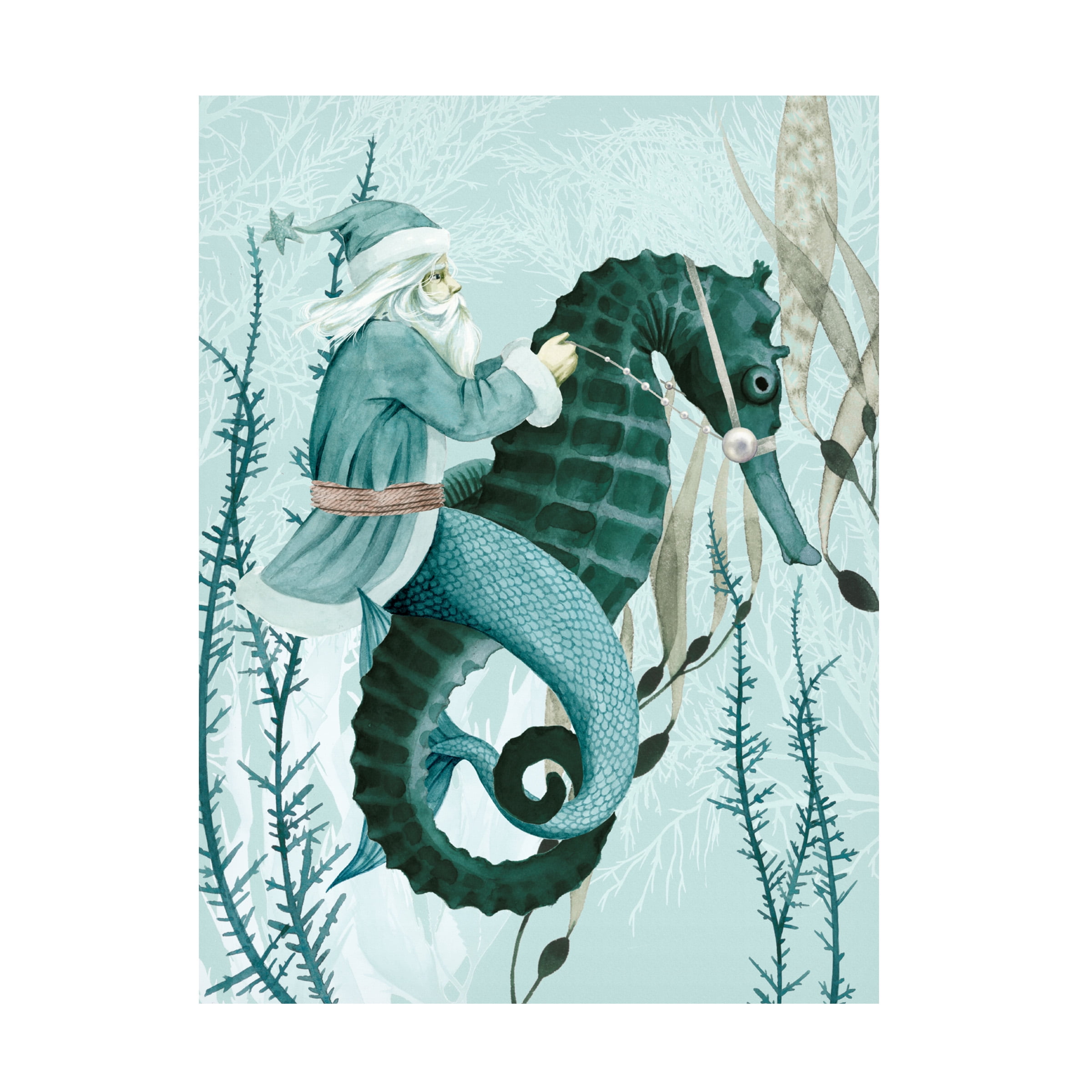 Grace Popp 'The Sea Santa I' Canvas Art
