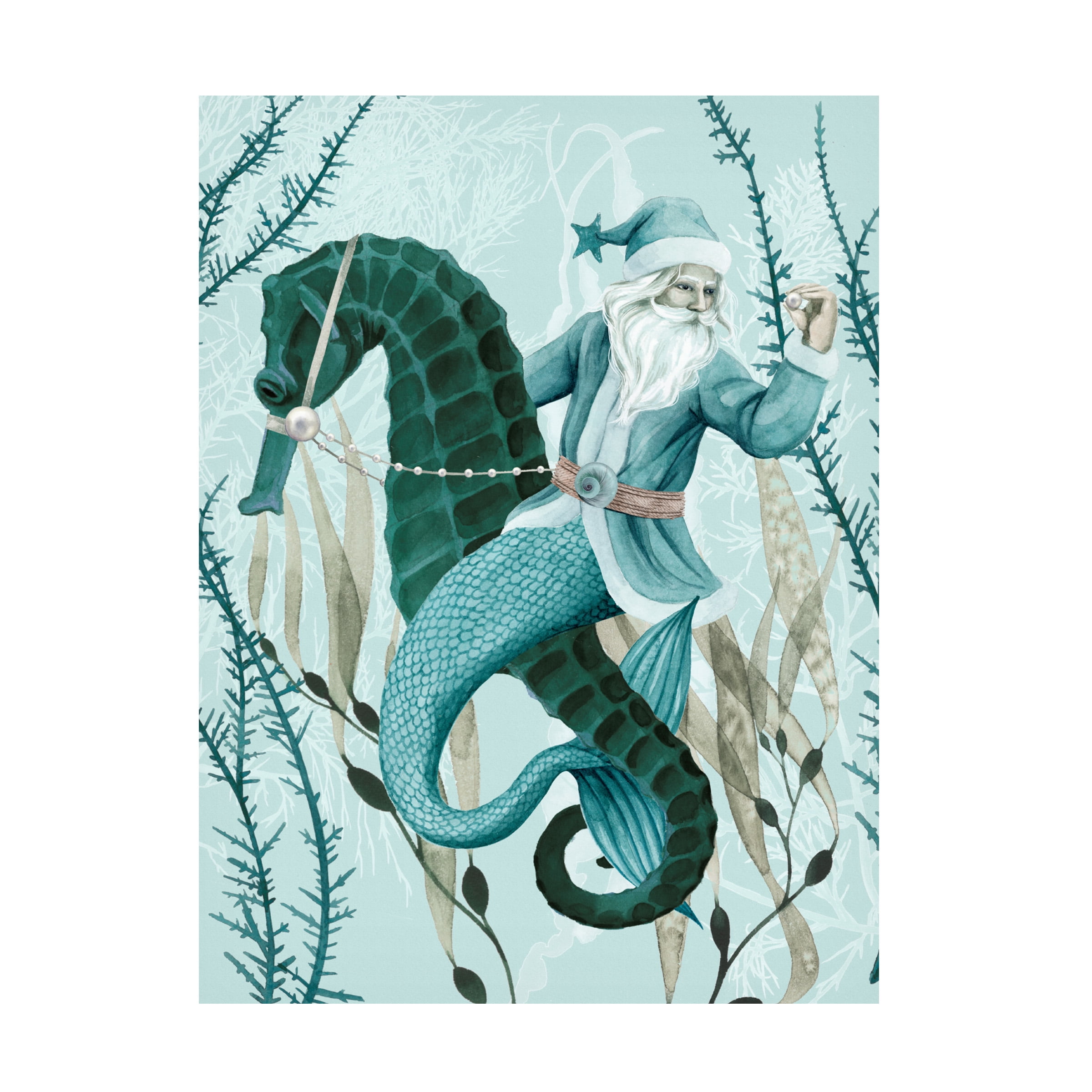 Grace Popp 'The Sea Santa II' Canvas Art