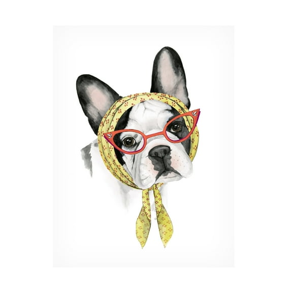 Grace Popp 'Vogue Dog II' Canvas Art
