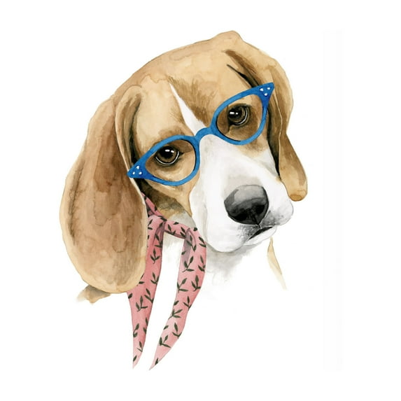 Grace Popp 'Vogue Dog III' Canvas Art