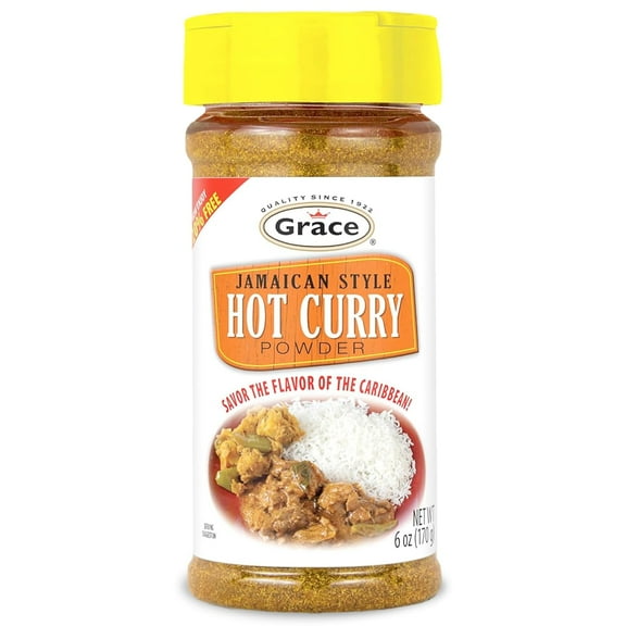 Grace Seasoning Curry Powder Hot Jamaican (12 Pack) 6 oz