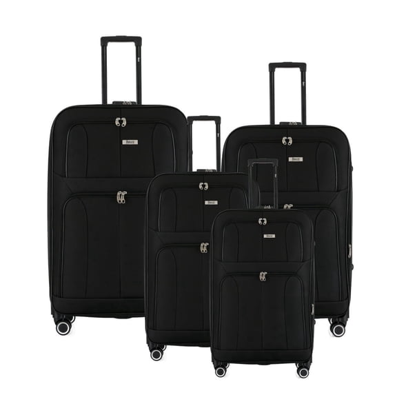 Grace Soft side Lightweight Expandable with 360° Dual Spinning Wheels and Combo Lock – Includes 32", 28", 24", 20" 4-Piece Luggage Set
