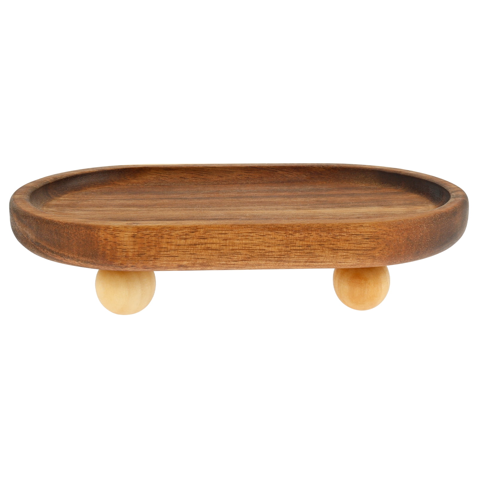 Grace Solid Wooden Display Riser Multipurpose Smooth Round Oval ...