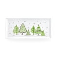 thumbnail image 1 of Grace Teaware 14" Christmas Pine Trees Fine Porcelain Serving Tray, 1 of 2