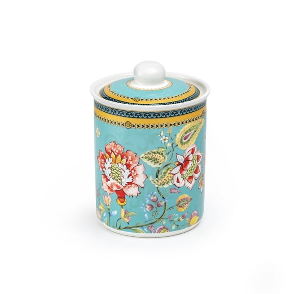 Grace Teaware Emperor's Garden 24oz 0.75qt Fine Porcelain Canister