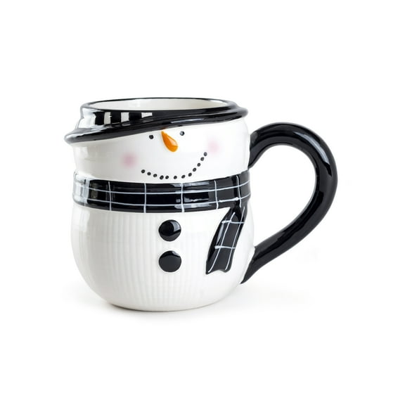 Grace Teaware Happy Snowman Coffee 16oz Mug, Potter's Studio