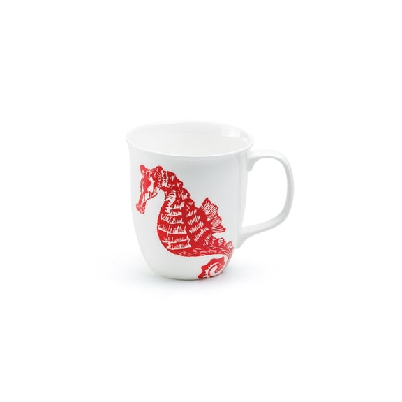 Grace Teaware Red Seahorse 14oz Bone China Mug Stechcol Gracie