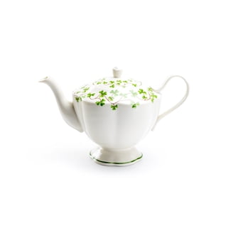 Fine Ceramic Bunny Rabbit Teapot With Tulips – Hand-Painted, 7.25 Inch Height