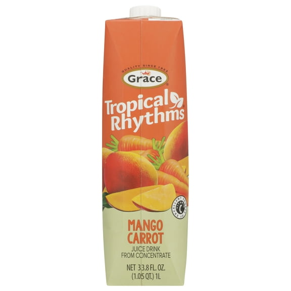 Grace Tropical Rhythms Mango Carrot Caribbean Juice Blend 33.8 fl oz