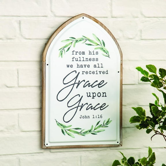 Grace Upon Grace Wall Sign - Home Decor - 1 Piece