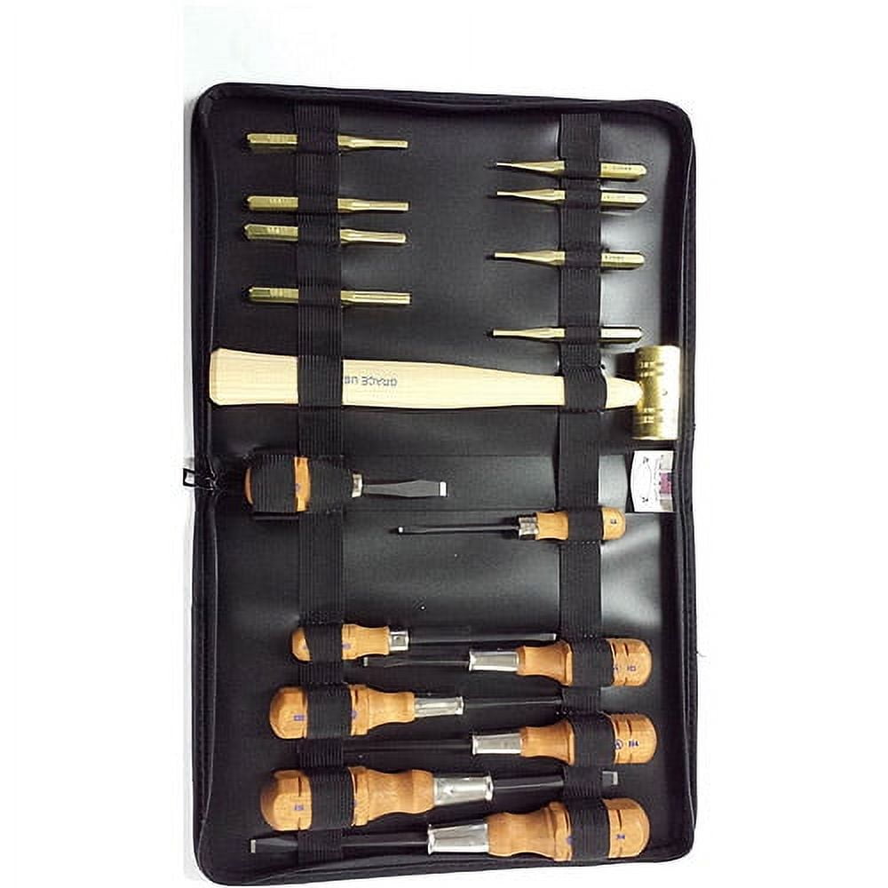 6pc Checkering Gunsmith Tool Kit with patterns