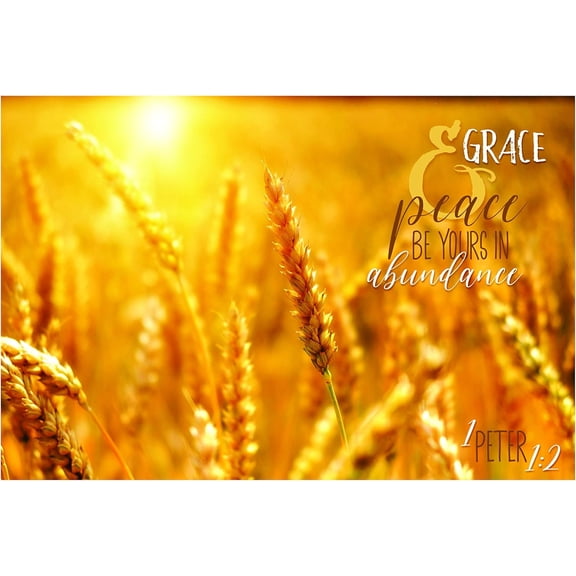Grace and Peace Be Yours in Abundance TimberArt Wood Photo Print 8x12