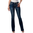thumbnail image 1 of Grace in LA Horseshoe Embellished Mid Rise Bootcut Jeans, Size 25, 1 of 2