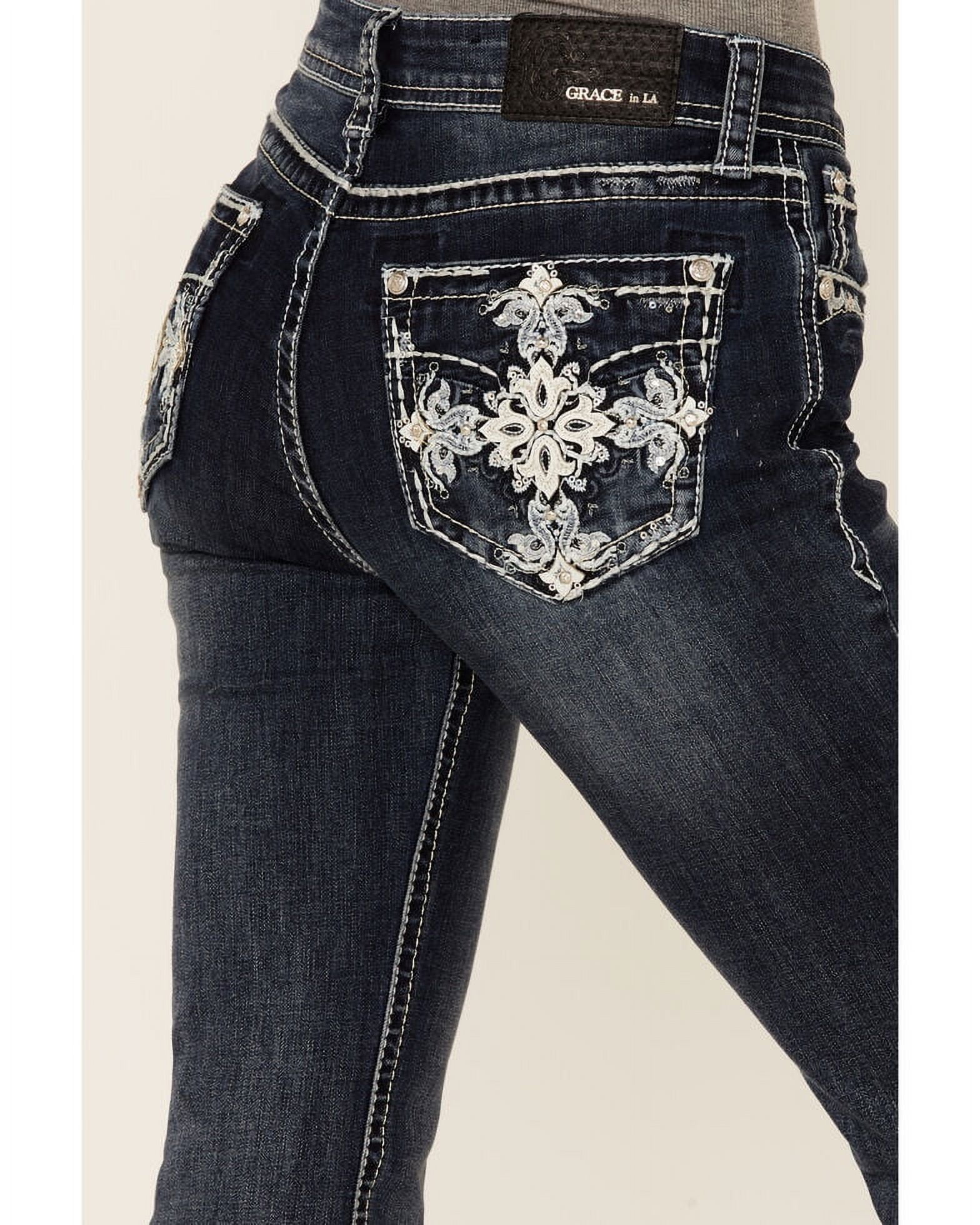 Grace in La Embellished Rhinestone Jeans 28