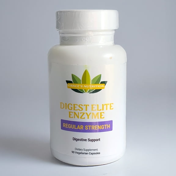 Grace's Nutrition Digest Elite Enzyme Digestive Aid, 90 Count