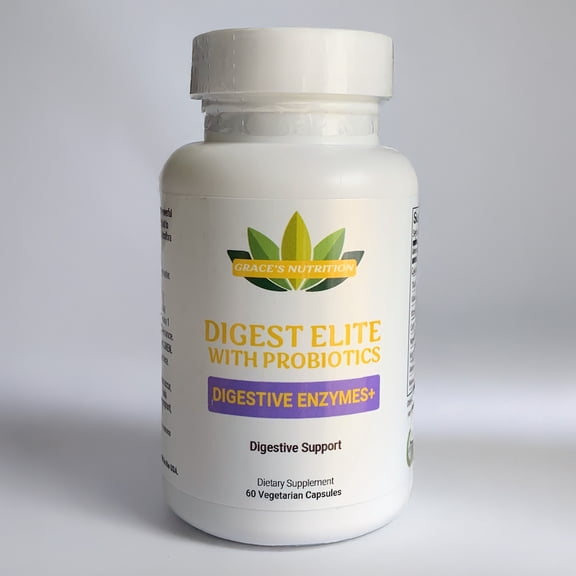 Grace's Nutrition Digest Elite with Probiotics, 60 Capsules