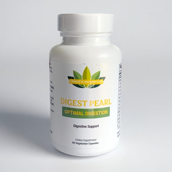 Grace's Nutrition Digest Pearl Digestive Enzyme, Weight Management 90 Count