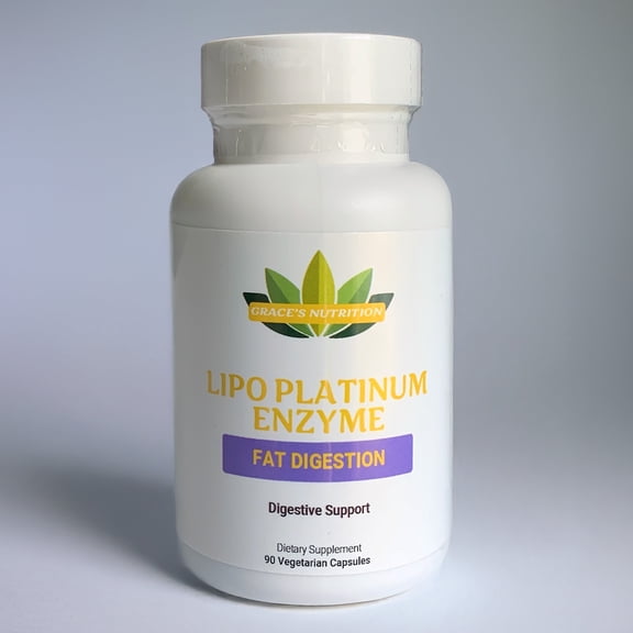 Grace's Nutrition Lipo Platinum Enzyme Dietary Supplement, 90 Count