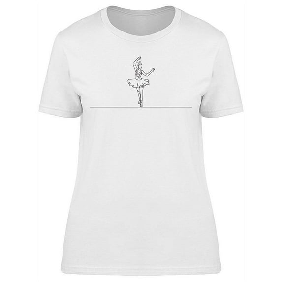 Graceful Ballerina T-Shirt Women -Image by Shutterstock, Female Large