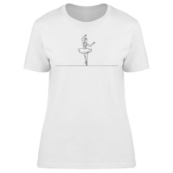 Graceful Ballerina T-Shirt Women -Image by Shutterstock, Female Large